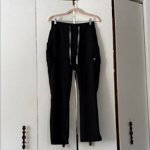 Figs Black Straight Leg Scrub bottoms.